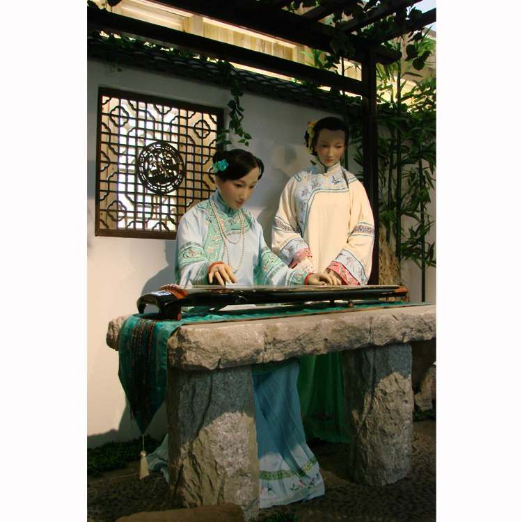 楼永泉蜡像《清代仕女》