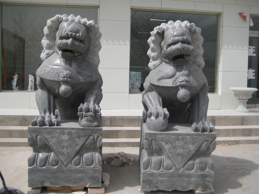 中式石狮子_园林狮子(图片)