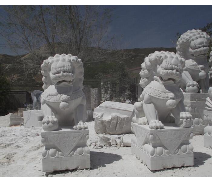 汉白玉狮子_石狮子厂家(图片)