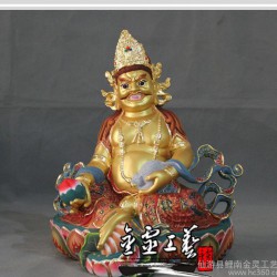 木雕佛像【金灵工艺】 木雕佛像 密宗神像 黄财神 工艺品精品佛像摆件雕刻厂家直销特价