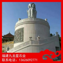 大型露天石雕佛像寺院佛像石雕四面观音石像惠安石雕佛像厂家