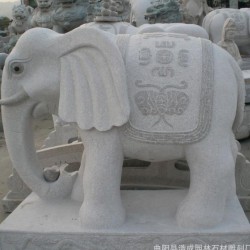 直销石雕大象 汉白玉雕刻象 吉祥如意石雕象